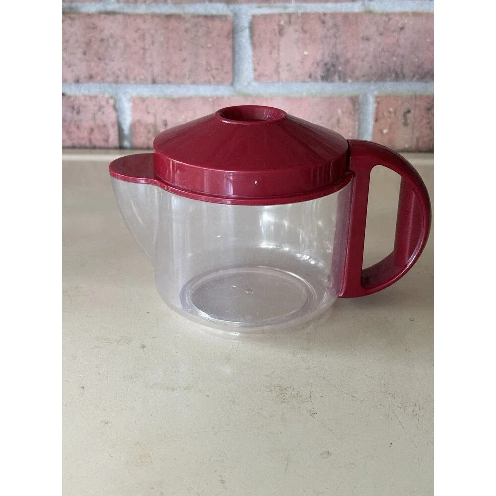 Vintage Little Tykes Party Kitchen Maroon Coffee Pot Carafe Replacement Part